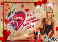 💝Fijne Valentijnsdag Daisy💝 - GIF animé gratuit