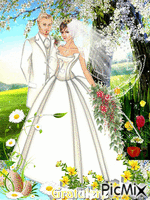 Wedding animerad GIF