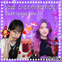 love cherry motion best loona solo 动画 GIF