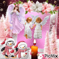 christmas angels - Безплатен анимиран GIF