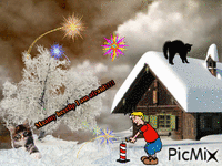 Please be carefull with our animals in the firework. Go long way from houses. - Bezmaksas animēts GIF