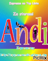 Andi zaprasza - Бесплатный анимированный гифка