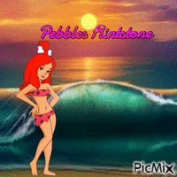 Pebbles Flintstone animasyonlu GIF