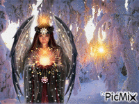 Angel of God brings Light to the World - Бесплатный анимированный гифка
