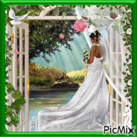 Bride in waiting. - Nemokamas animacinis gif