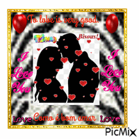 Couple Siluet loving - Бесплатный анимированный гифка
