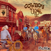 Western Cowboy - GIF animé gratuit