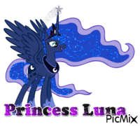 Princezna Luna - GIF animé gratuit