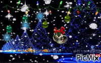 Christmas gif snow - GIF animado gratis
