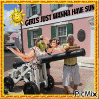 GIRLS JUST WANNA HAVE SUN animoitu GIF