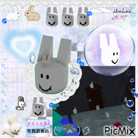dream game bunny animowany gif