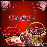 Cherries GIF animé