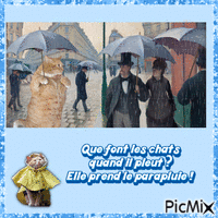 Jour de pluie - Безплатен анимиран GIF