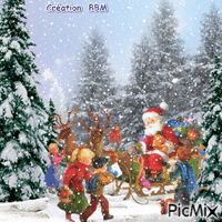 Noël par BBM GIF animé