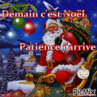 Demain c'est Noël - Безплатен анимиран GIF