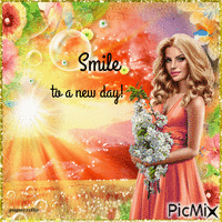 Smile to a new day! - GIF animé gratuit