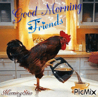Good Morning Friends geanimeerde GIF