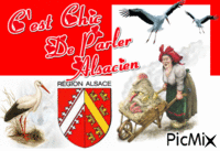 Alsace Elsass 67 ou 68  Rot un Wiss Animiertes GIF