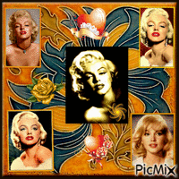 BONSOIR Marilyn animerad GIF