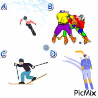 Winter sports - Bezmaksas animēts GIF