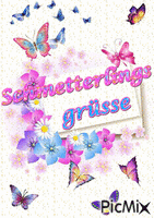 Butterfly Greetings - Animovaný GIF zadarmo