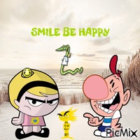 SMILE BE HAPPY - GIF animé gratuit