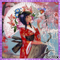 geisha анимирани ГИФ