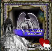 STOP THE KILLING - LIVES MATTER - Free animated GIF