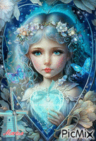 Magical Girl /Turquoise GIF animé