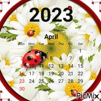 April Calendar-RM-03-31-23 - Бесплатный анимированный гифка
