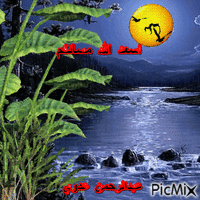 اسعد الله مساؤكم - Безплатен анимиран GIF