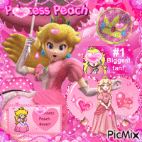 Another Princess Peach Icon :] ♥︎ geanimeerde GIF