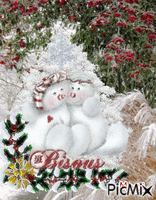 = Bisoux = Noël = - GIF animado grátis