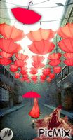 Caperucita roja en la ciudad Animated GIF