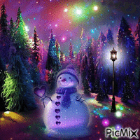 Snowman GIF animado