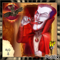 Comte Dracula - Бесплатный анимированный гифка