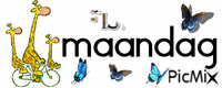 maandag - Zdarma animovaný GIF