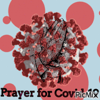 Prayer for Covid-19 animovaný GIF