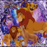 Der König der Löwen - Lila Töne - Gratis animeret GIF