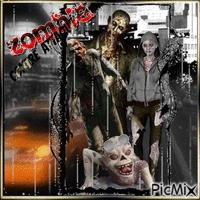 zombie contre attaque - GIF animé gratuit