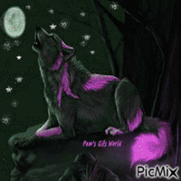 Howling Wolf - Безплатен анимиран GIF