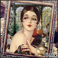 Portrait Art Deco - Darmowy animowany GIF
