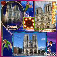 Notre Dame de Paris animovaný GIF