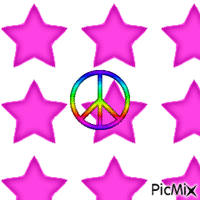 Stars and Peace - Free animated GIF
