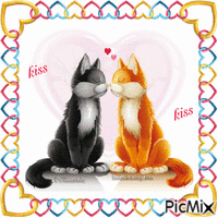Kiss Kiss - GIF animado gratis