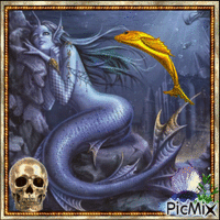 Dark Mermaid - 無料のアニメーション GIF