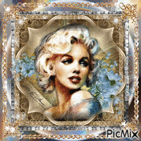 Marilyn Monroe, Actrice, Chanteuse américaine анимиран GIF
