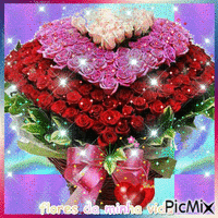 cesta de rosas - GIF animasi gratis