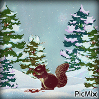 Winter animovaný GIF
