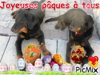 joyeuses pâques - 無料のアニメーション GIF